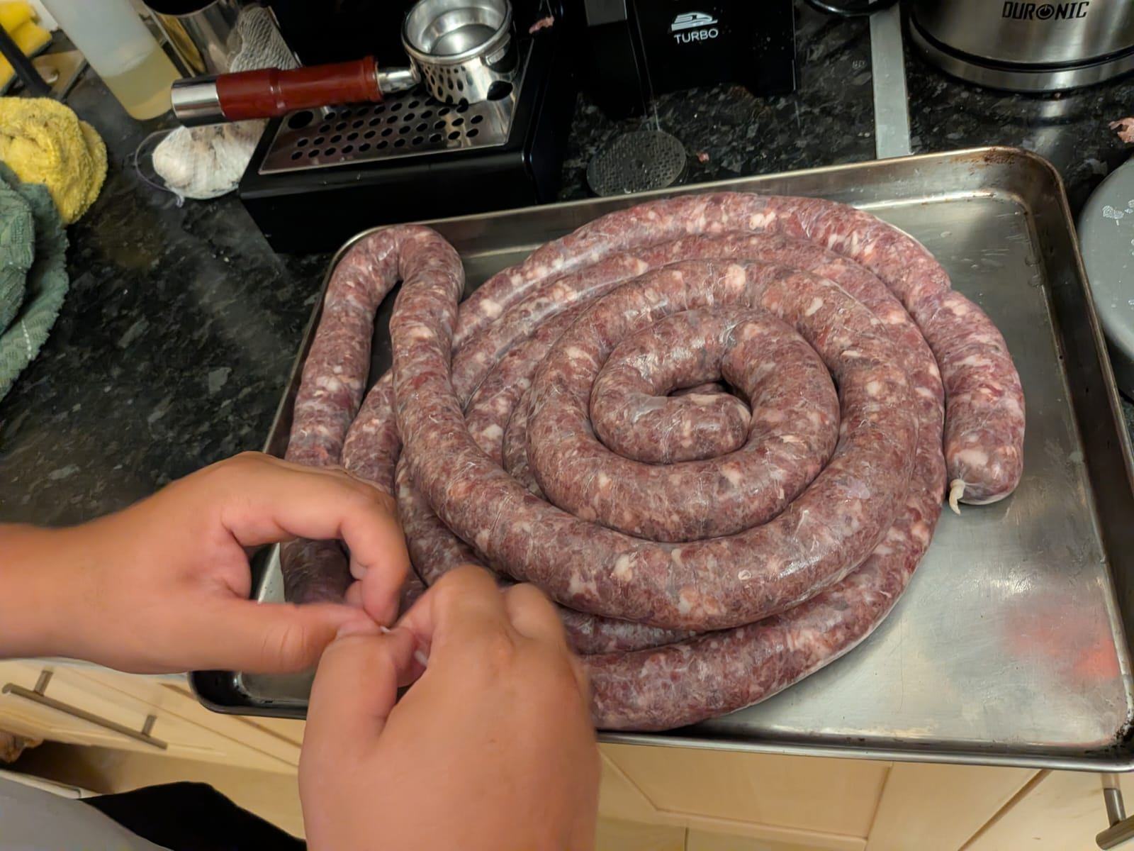 Venison red wine sausages, photo 2