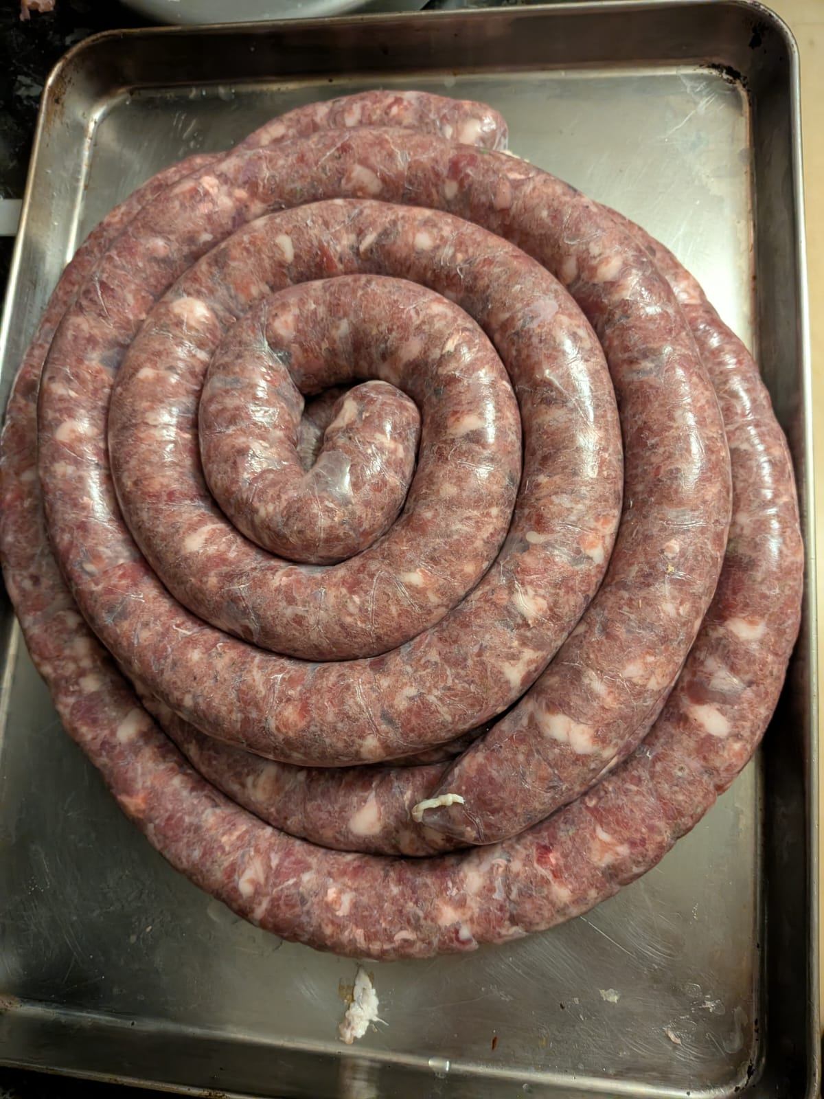 Venison red wine sausages, photo 3